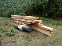 Les Guis Virlet Pionsat France Renewable Energy timber and roofing felt