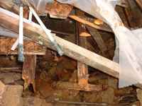 Les Guis Virlet Pionsat France Renewable Energy collpased roof