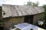 eric hall les guis virlet pionsat puy de dome auvergne france Renewable Energy roof of the barn aout august 2007 copyright free photo royalty free photo