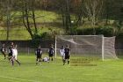 football club de foot pionsat st hilaire on the attack shot at goal nord combraille st eloy novembre november 2008 copyright free photo royalty free photo