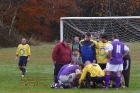 football club de foot pionsat st hilaire c s teilhet defender in injury scare 16 novembre november 2008 copyright free photo royalty free photo