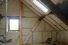 insulating rear wall les guis virlet puy de dome france stand alone renewable energy farm solar panels wind turbines copyright free photo royalty free photo