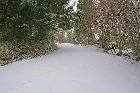 snow at back of house les guis virlet puy de dome france stand alone renewable energy farm solar panels wind turbines copyright free photo royalty free photo
