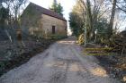 new road back of house les guis virlet puy de dome france